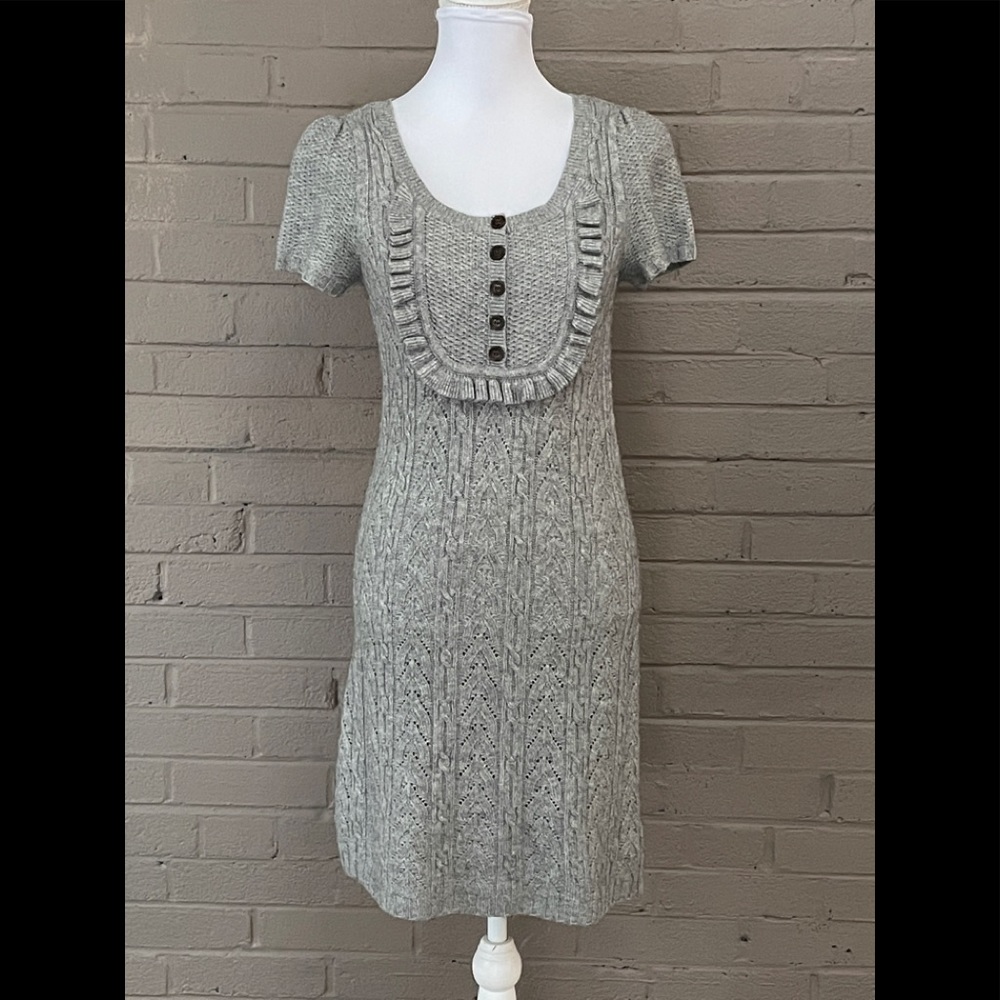 Juicy Couture Gray knit Cashmere blend dress M